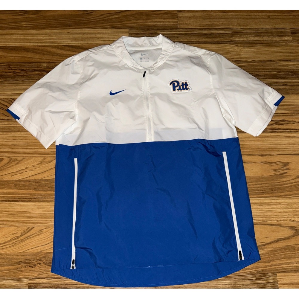 Nike Men's Half Zip Pullover Windbreaker Pitt Panthers Lightweight Mens Medium